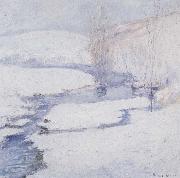 John Henry Twachtman Winter Scene Spain oil painting artist